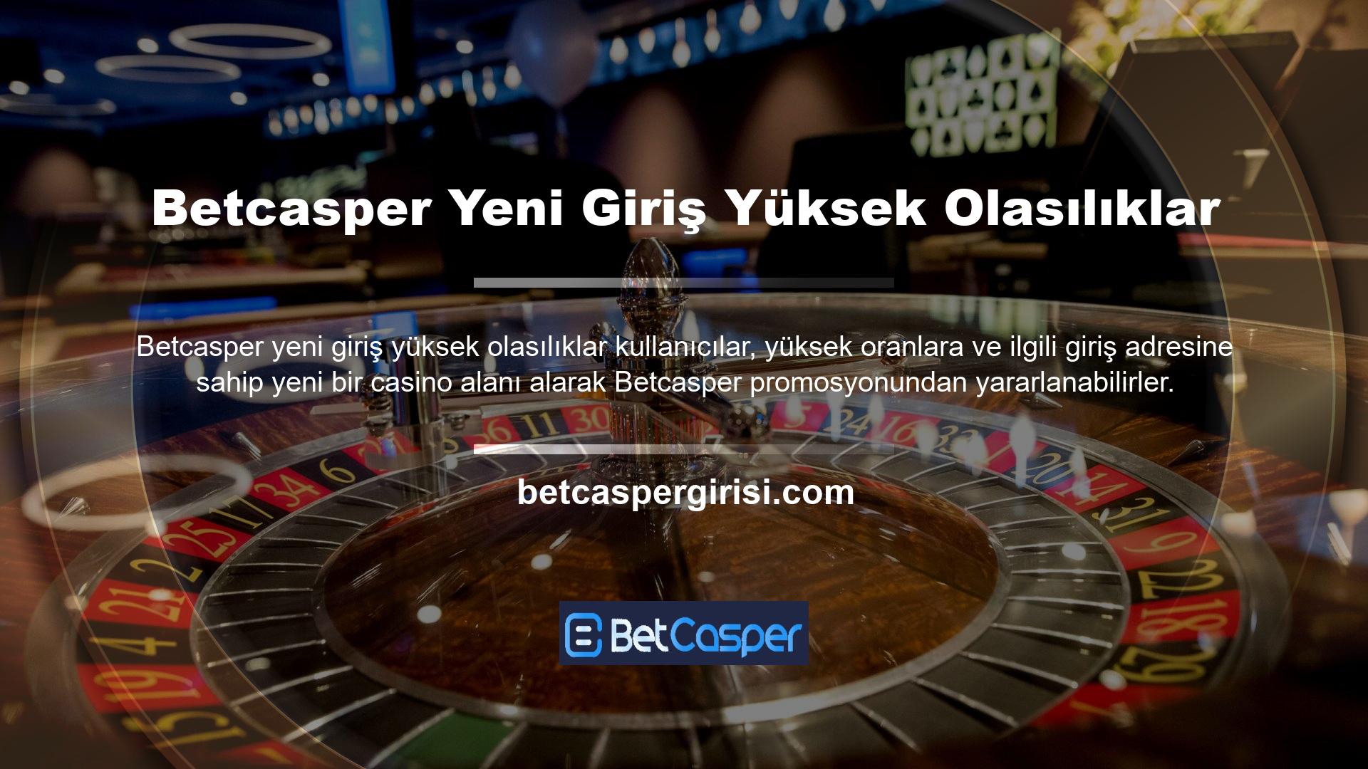 Sitenin 'Casino' ve 'Canlı Casino' bölümlerinin yanı sıra ziyaretçiler, oyun bölümünde video poker, slot ve masa oyunlarına da erişebilmektedir