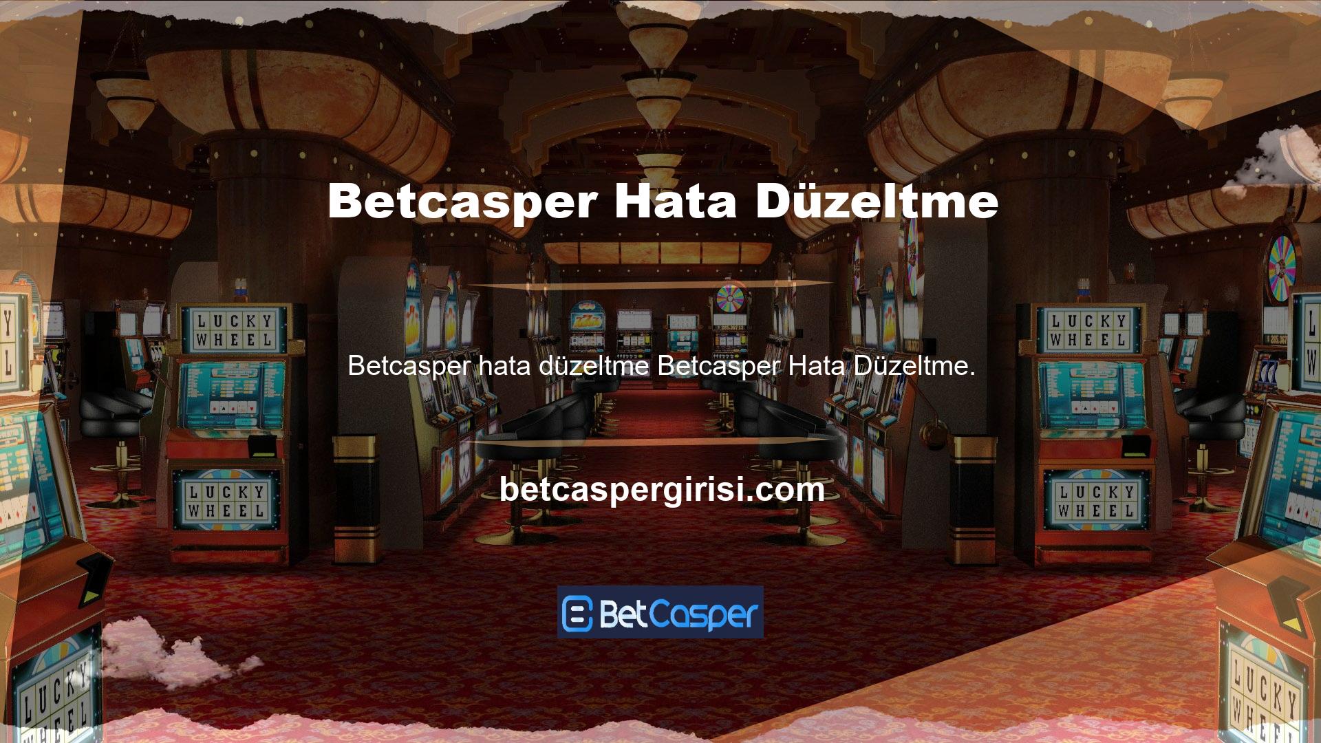 Betcasper kullanıcıları depozito veya para çekme işlemlerinde yanlış işlemler yapmamaya dikkat ederler